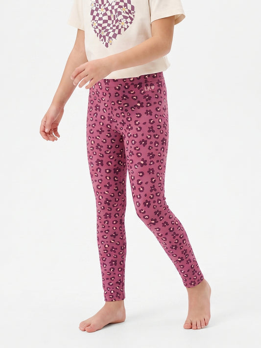 Raspberry Leopard | Lány leggings