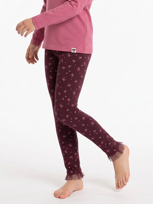 Berry Bows | Bélelt lány leggings