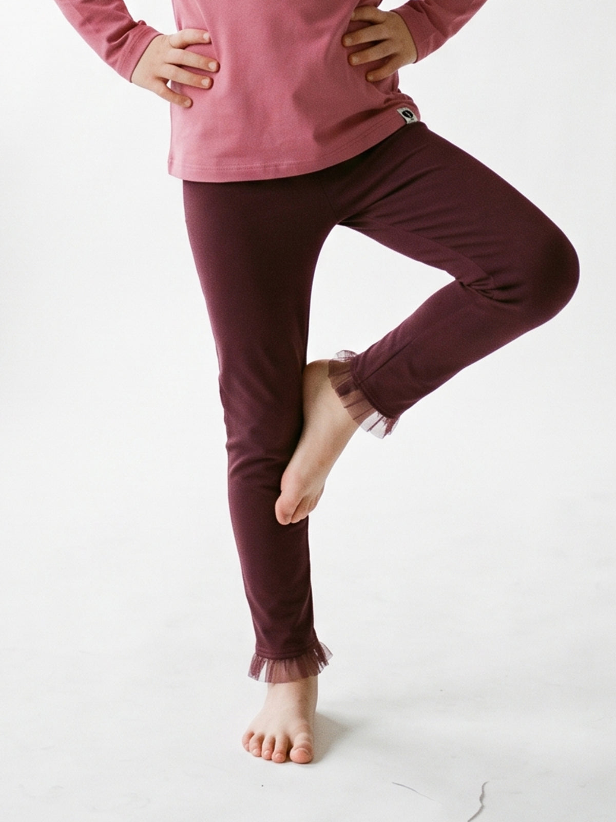 Berry Tulle | Bélelt lány leggings