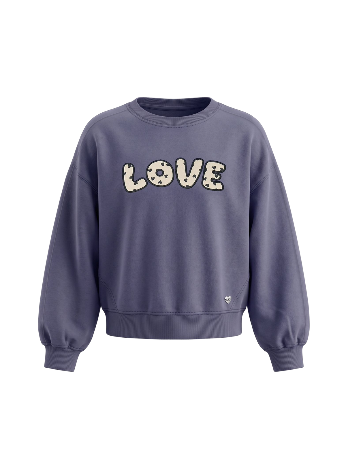 Sweetheart Crop | Bélelt lány pulóver - laza szabás