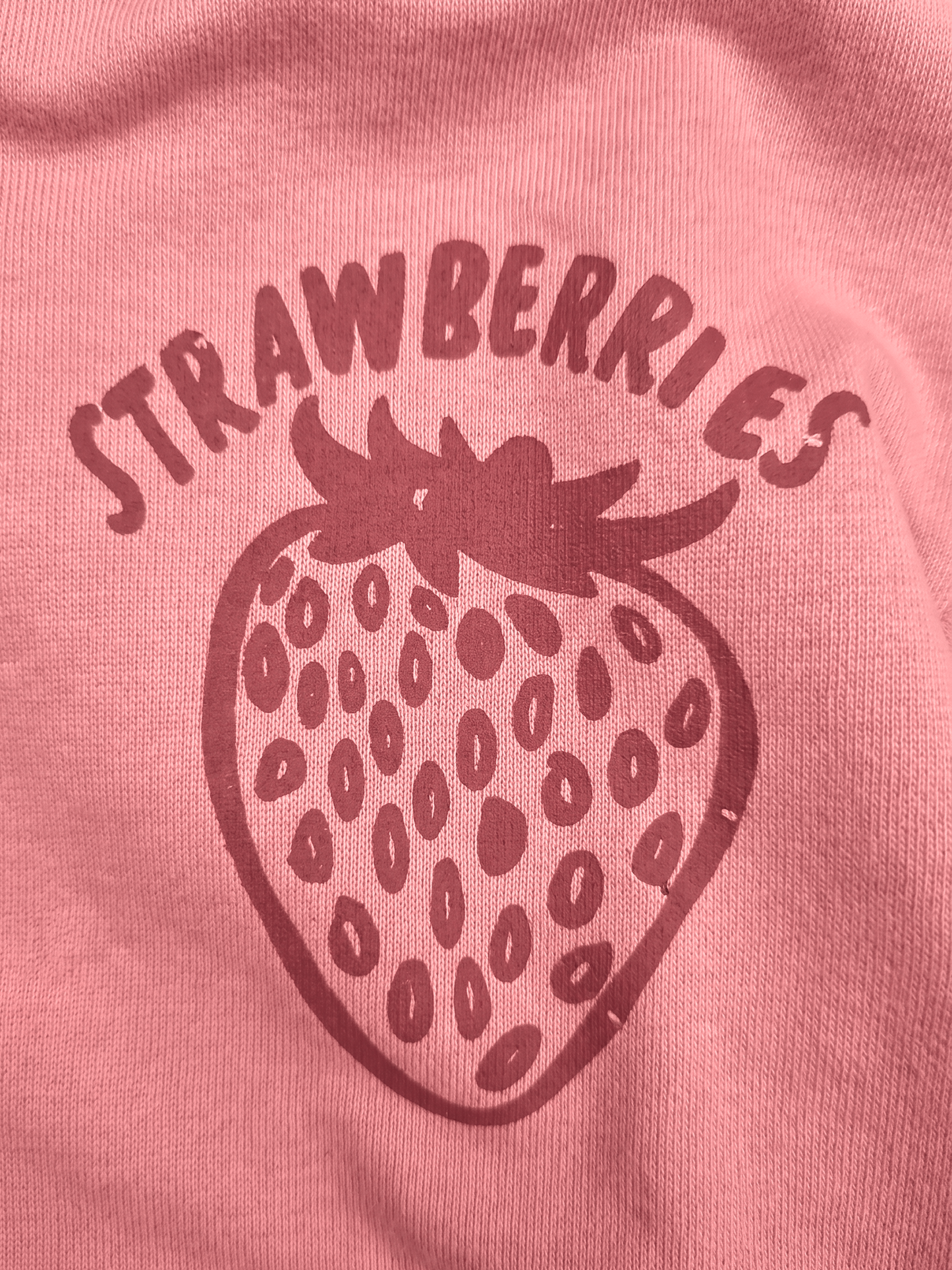 Peach Strawberries | Kapucnis dzseki lányoknak - oversized szabás