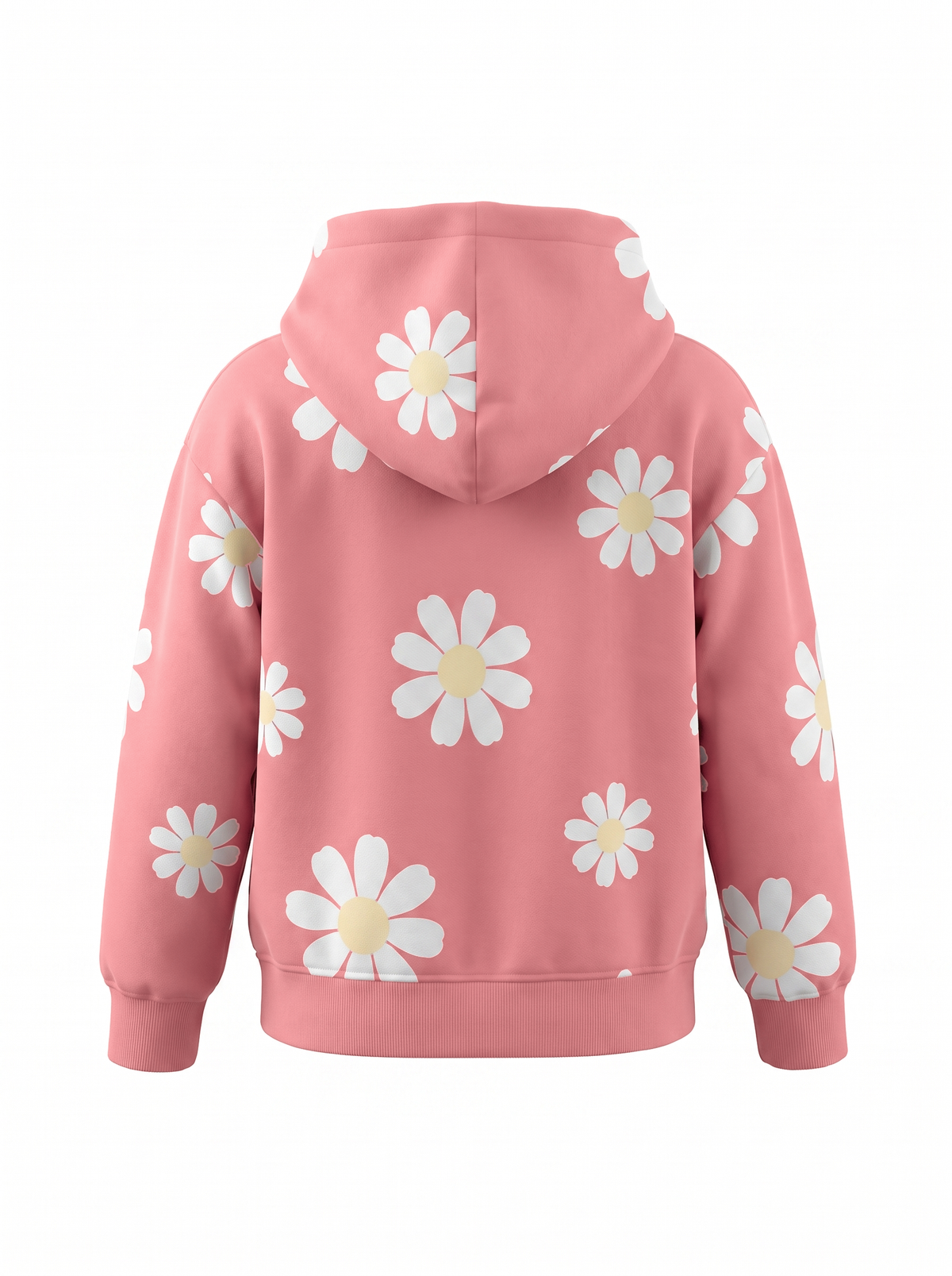 Peach Daisy Field | Kapucnis dzseki lányoknak - klasszikus szabás