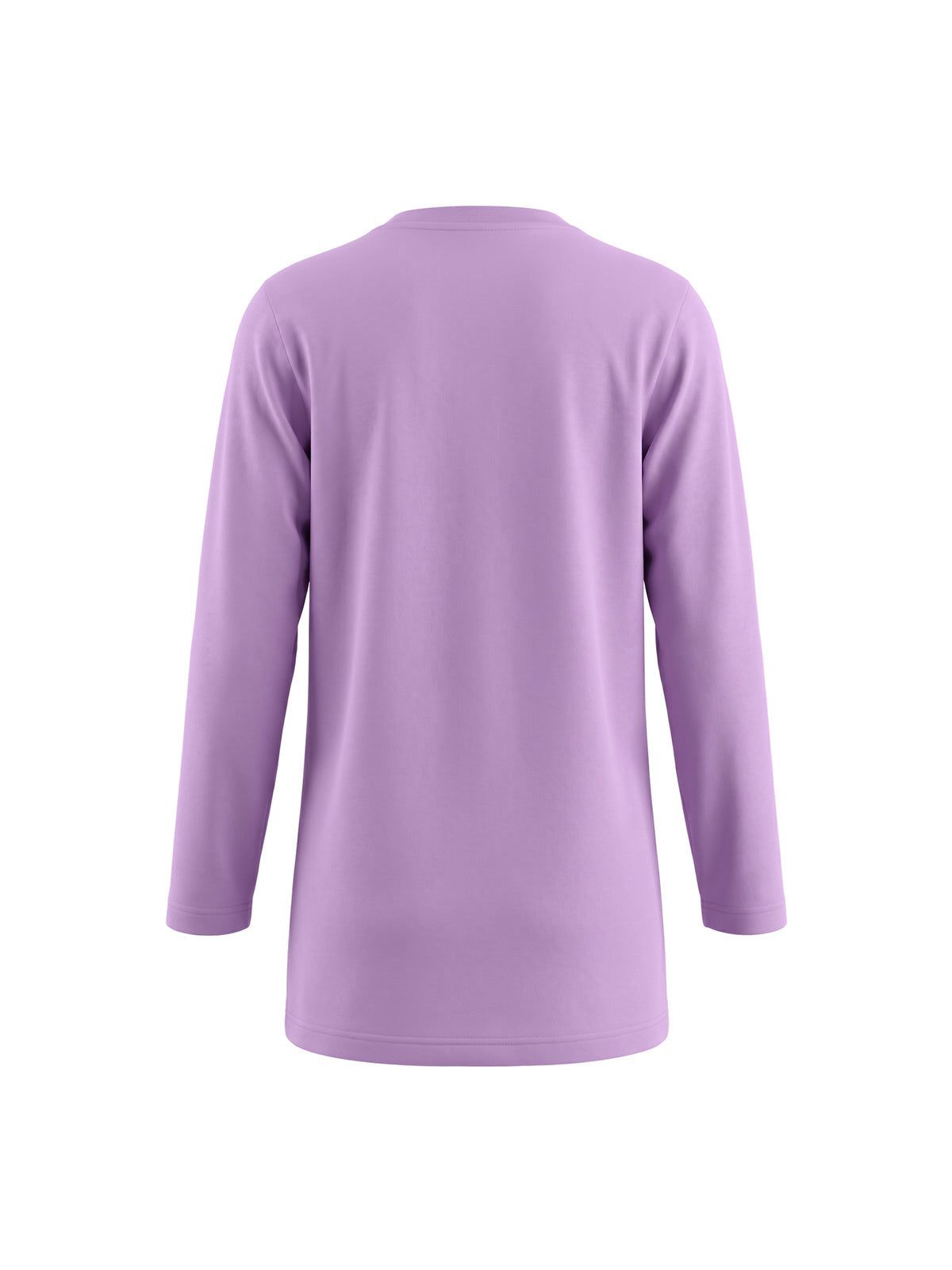 Lilac Shiny Hearts | Hosszú ujjú tunika lányoknak - klasszikus szabás