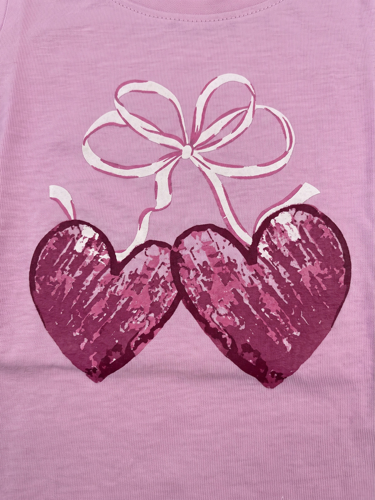 Pink Glitter Hearts | Póló lányoknak - klasszikus szabás