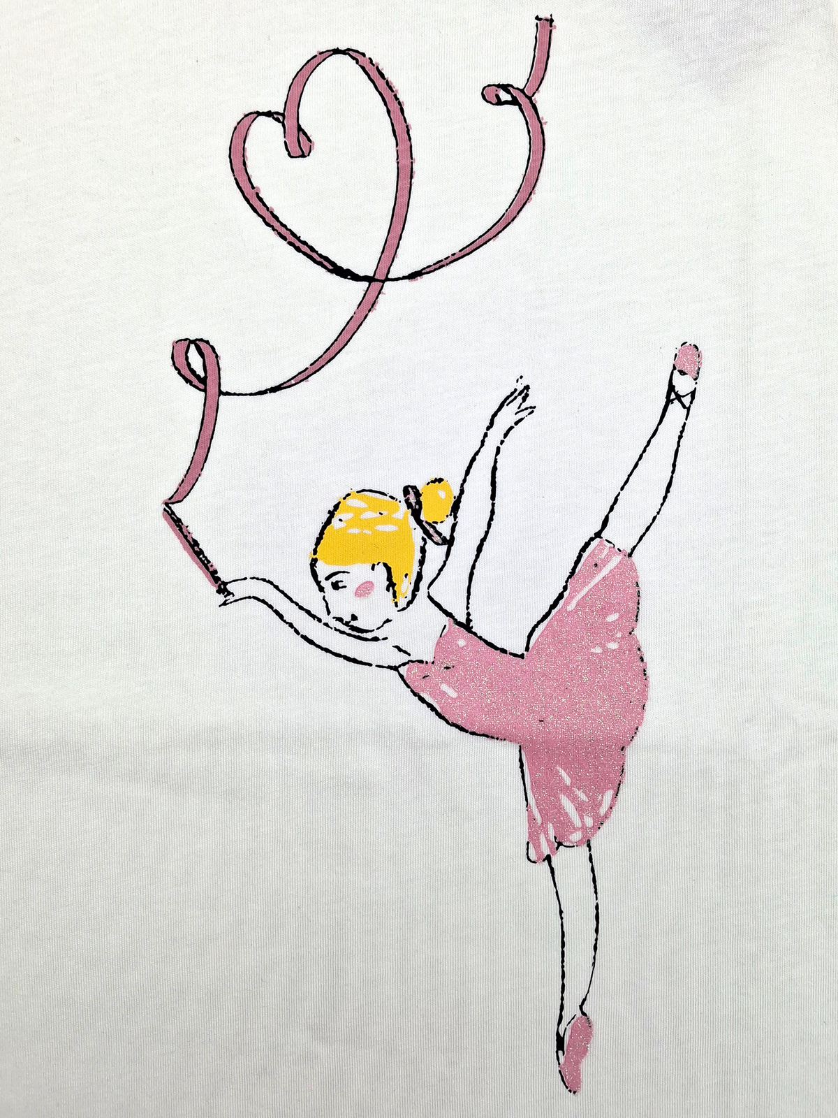 White Ballerina Love | Tunika lányoknak - klasszikus szabás