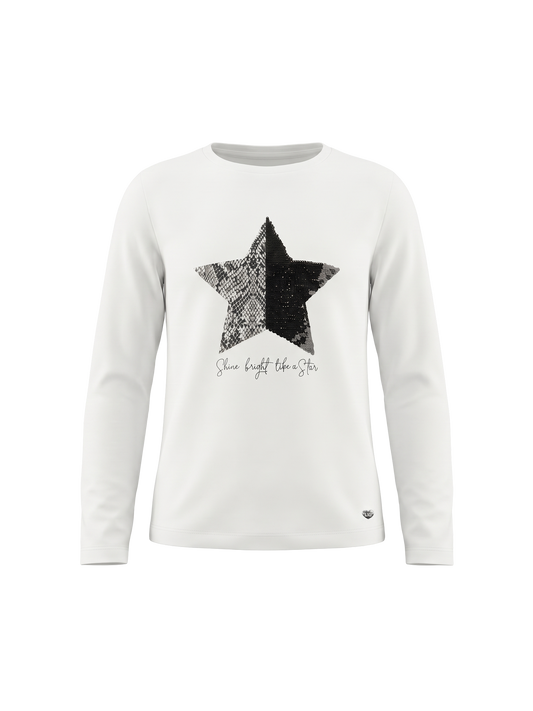 Shine Star | Hosszú ujjú póló lányoknak - klasszikus szabás