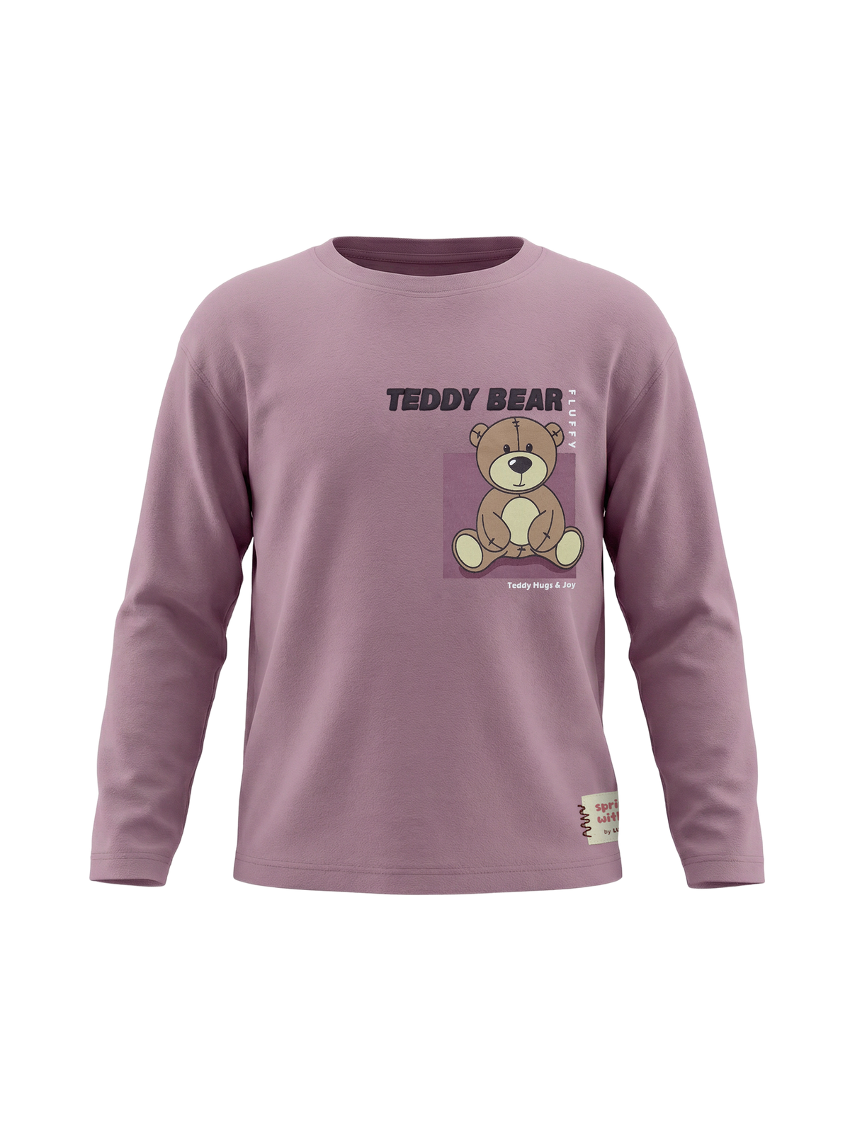 Lilac Teddy | Póló lányoknak - laza szabás
