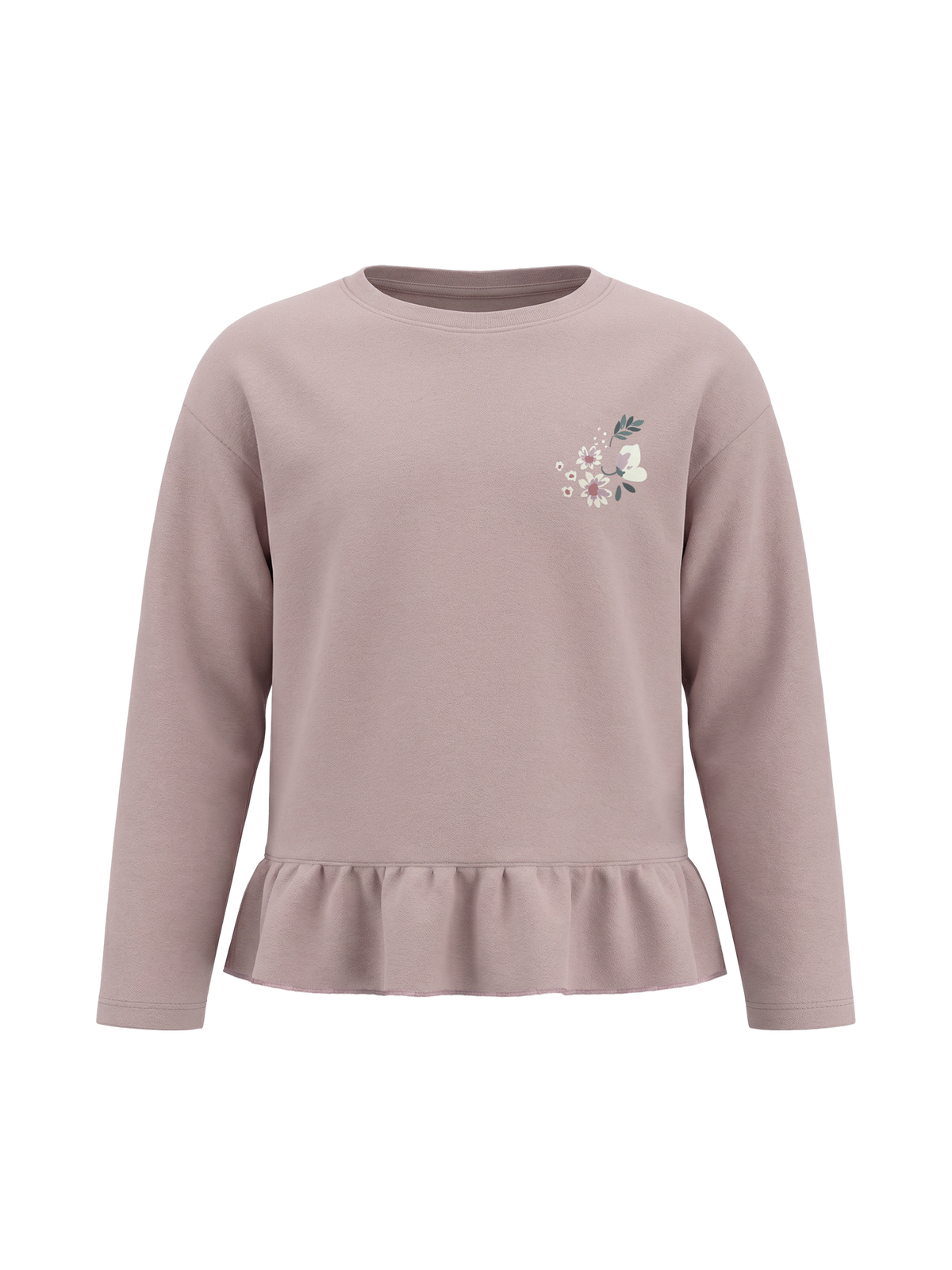 Violet Flower Flutter | Póló lányoknak - laza szabás
