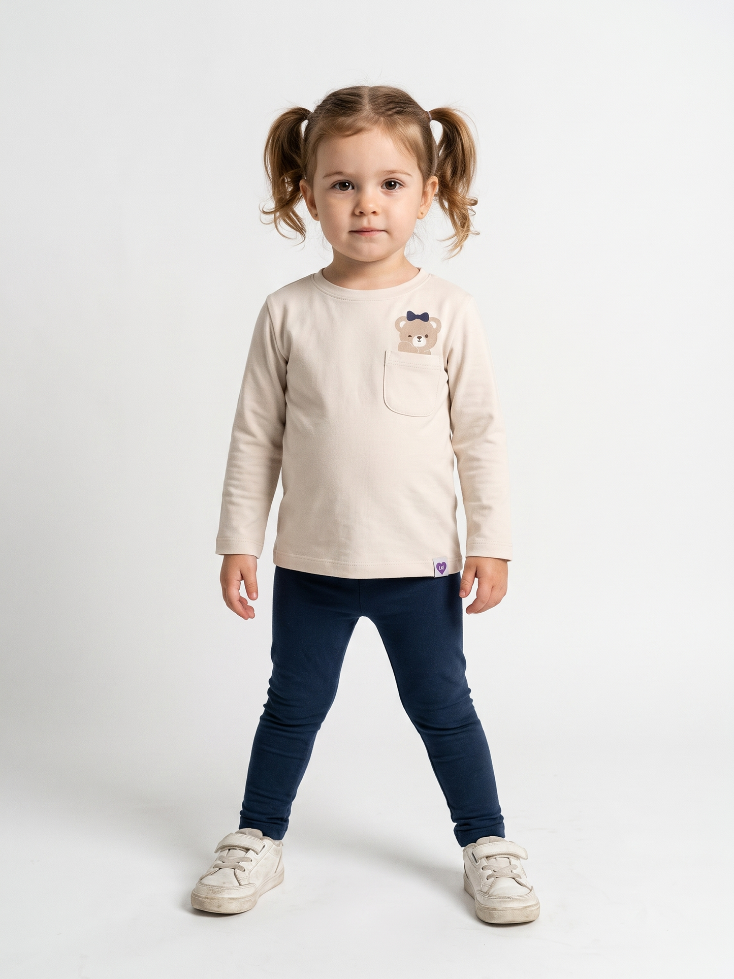 White Pocket Teddy | Póló lányoknak