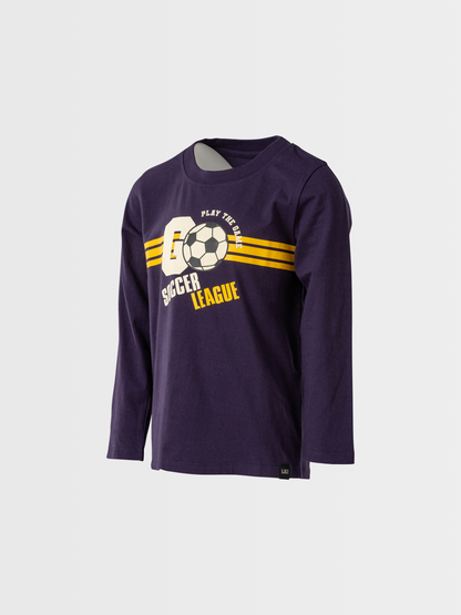 Soccer Blue | Hosszú ujjú póló fiúknak