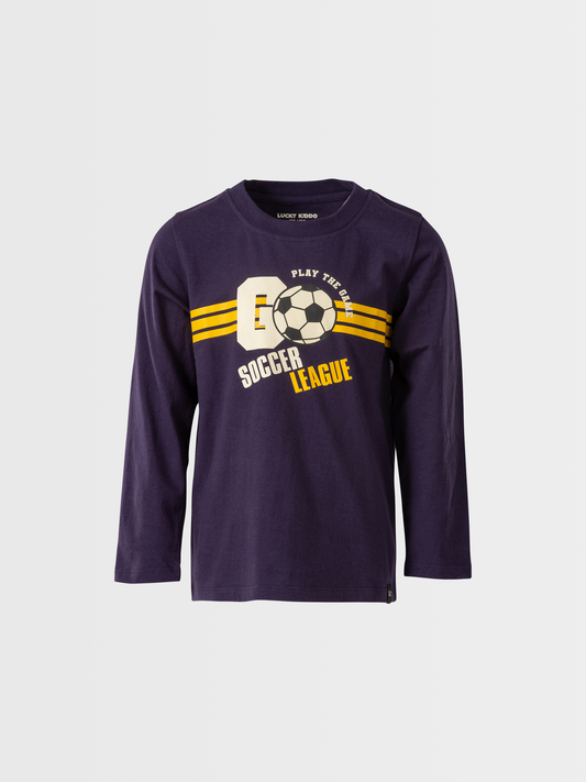 Soccer Blue | Hosszú ujjú póló fiúknak