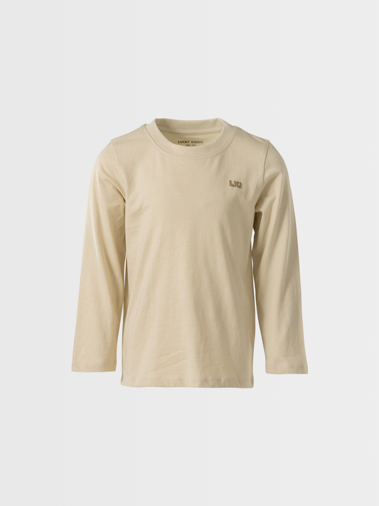 LK Beige | Hosszú ujjú póló fiúknak