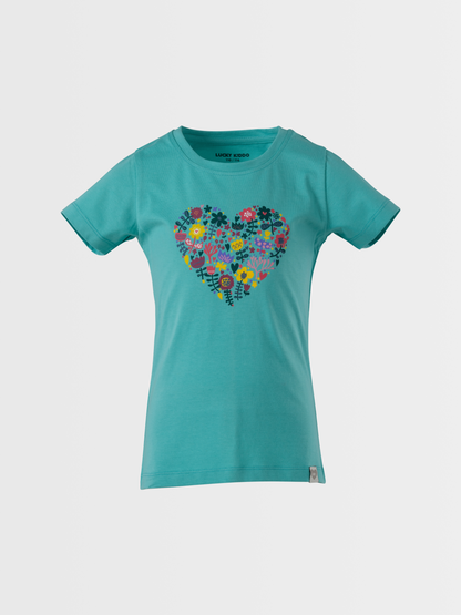 Blooming Heart | Rövid ujjú póló lányoknak