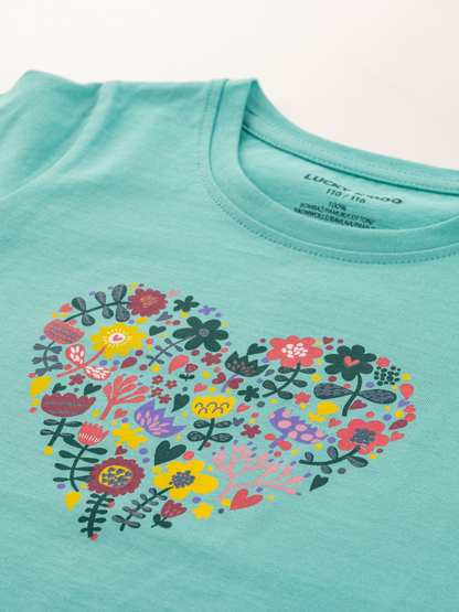 Blooming Heart | Rövid ujjú póló lányoknak