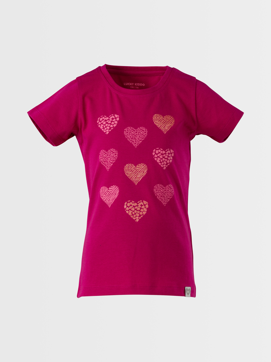 Sparkling Hearts | Rövid ujjú póló lányoknak