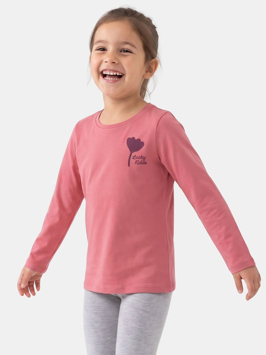 Rose Pink | Hosszú ujjú póló lányoknak