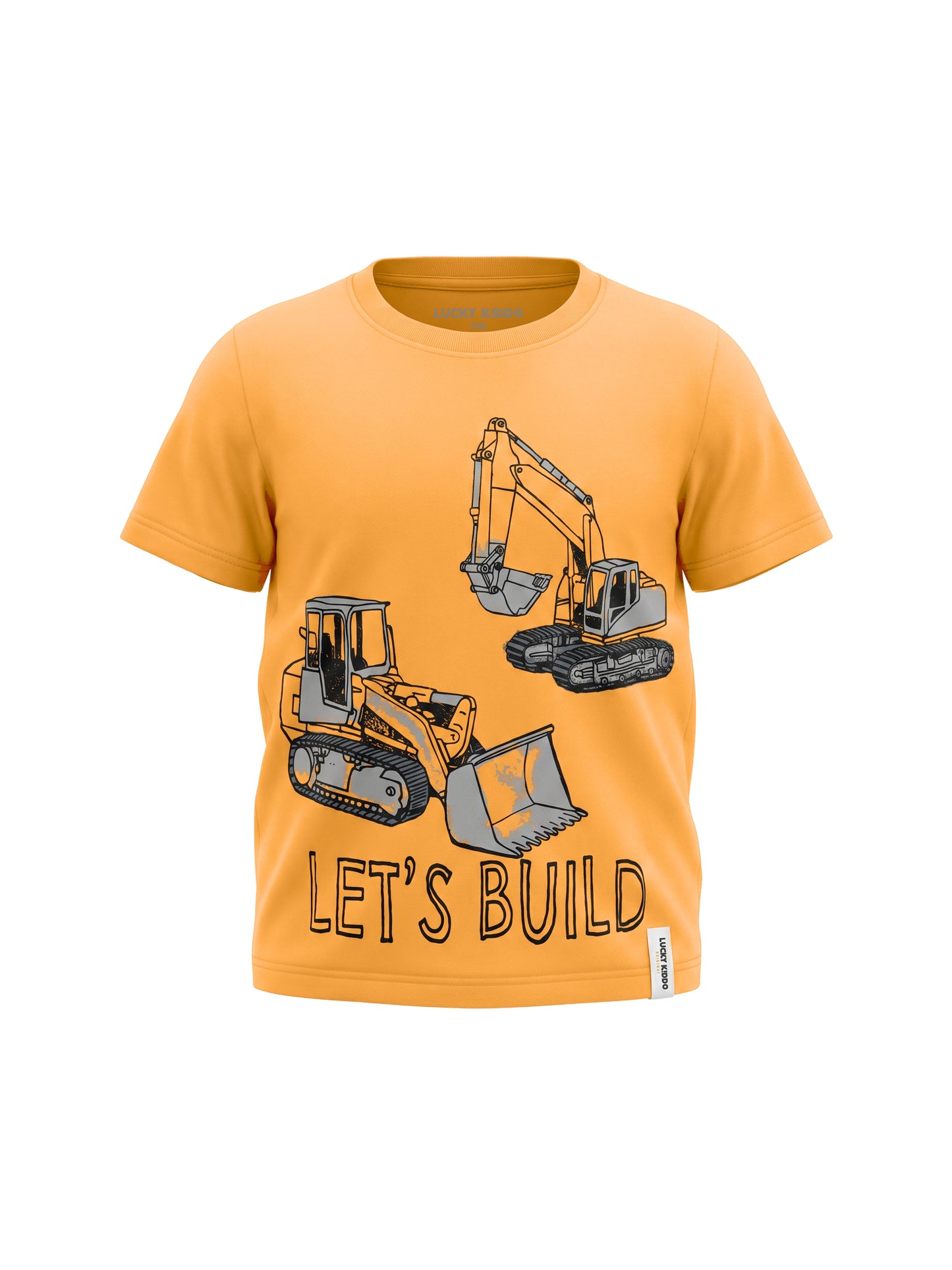 Orange Build | Rövid ujjú póló fiúknak - klasszikus szabás