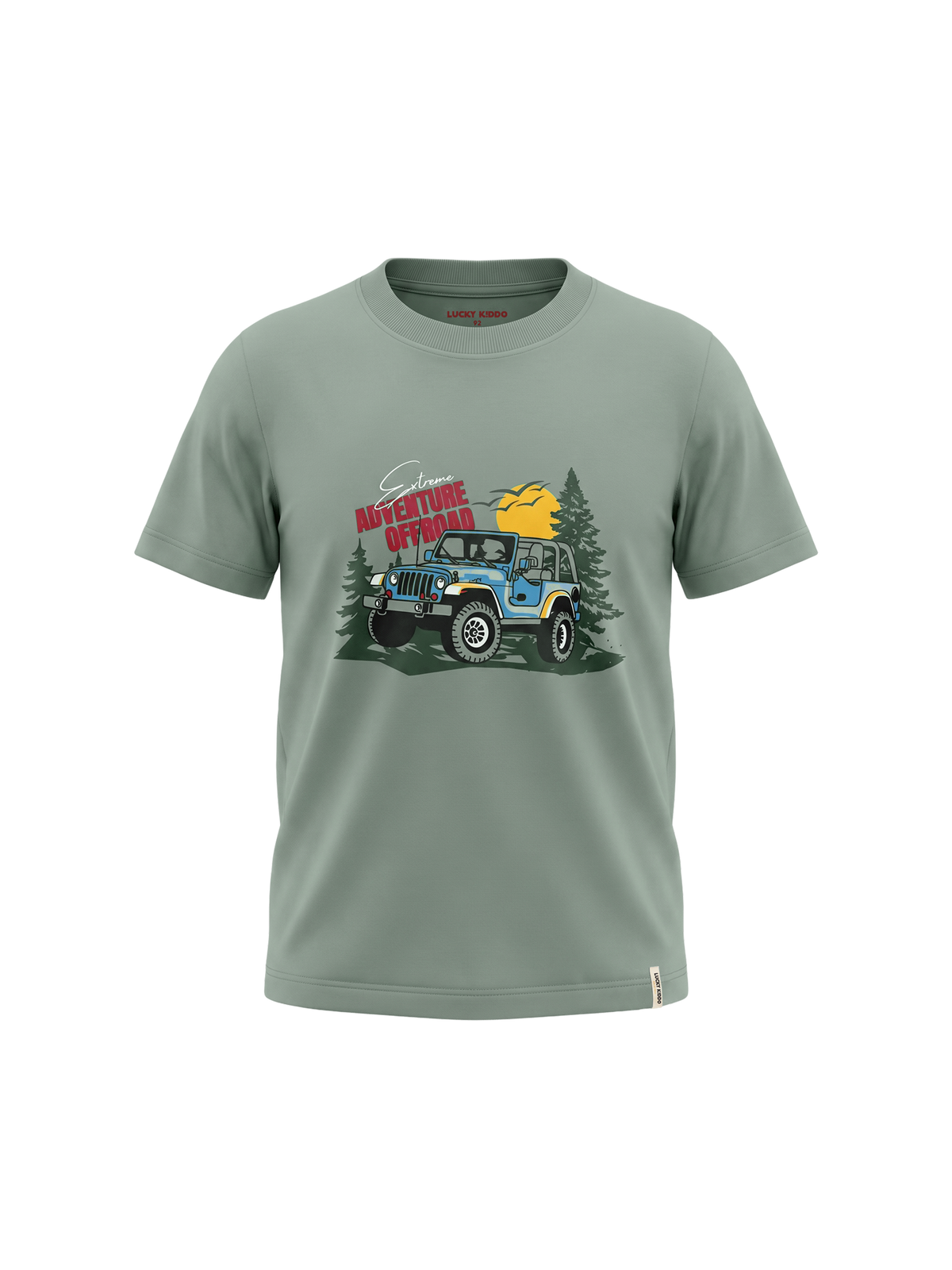 Green Offroad | Rövid ujjú póló fiúknak - klasszikus szabás