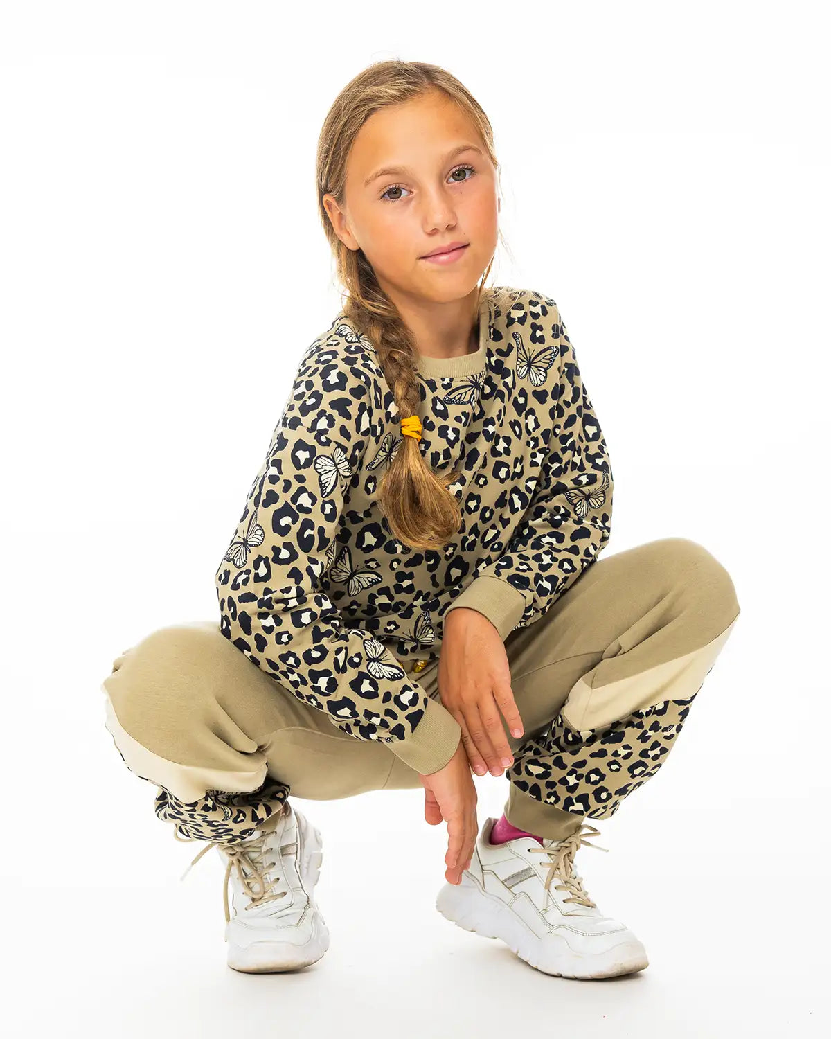 Lány melegítőnadrág Leopard