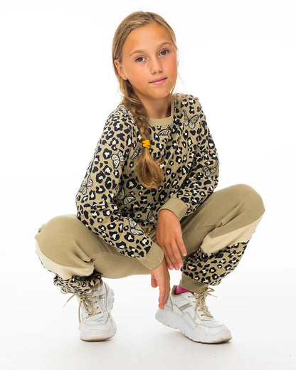 Lány pulóver Leopard