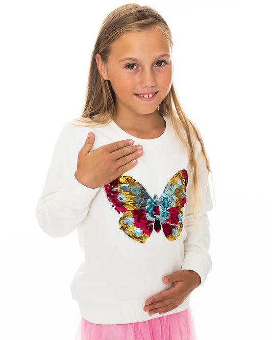 Lány pulóverek Butterfly