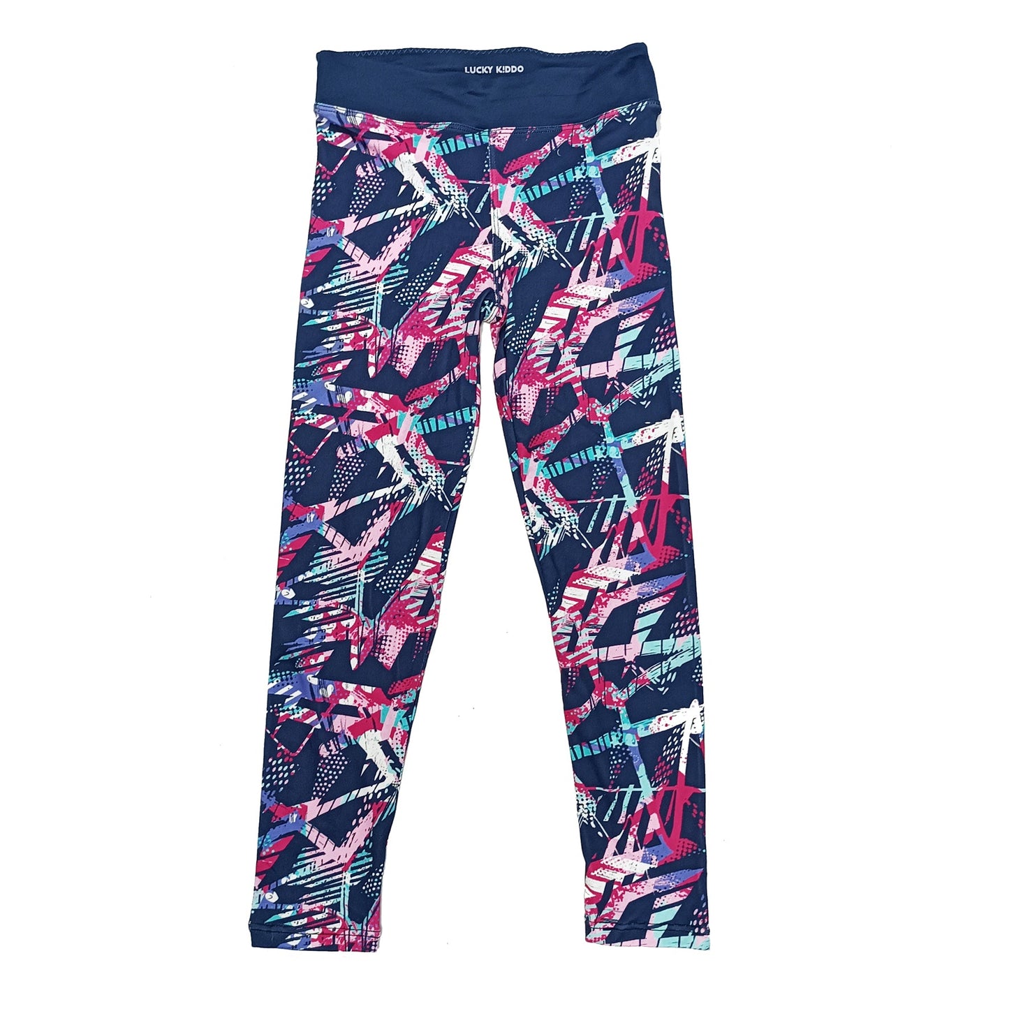 Lány leggings Graffiti Blue
