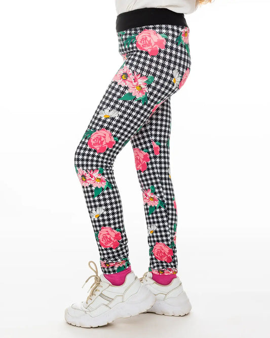 Lány Leggings Pepita Flowers