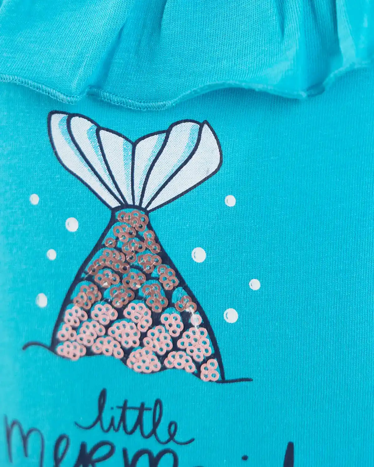 Lány rövid Jumpsuit Aqua