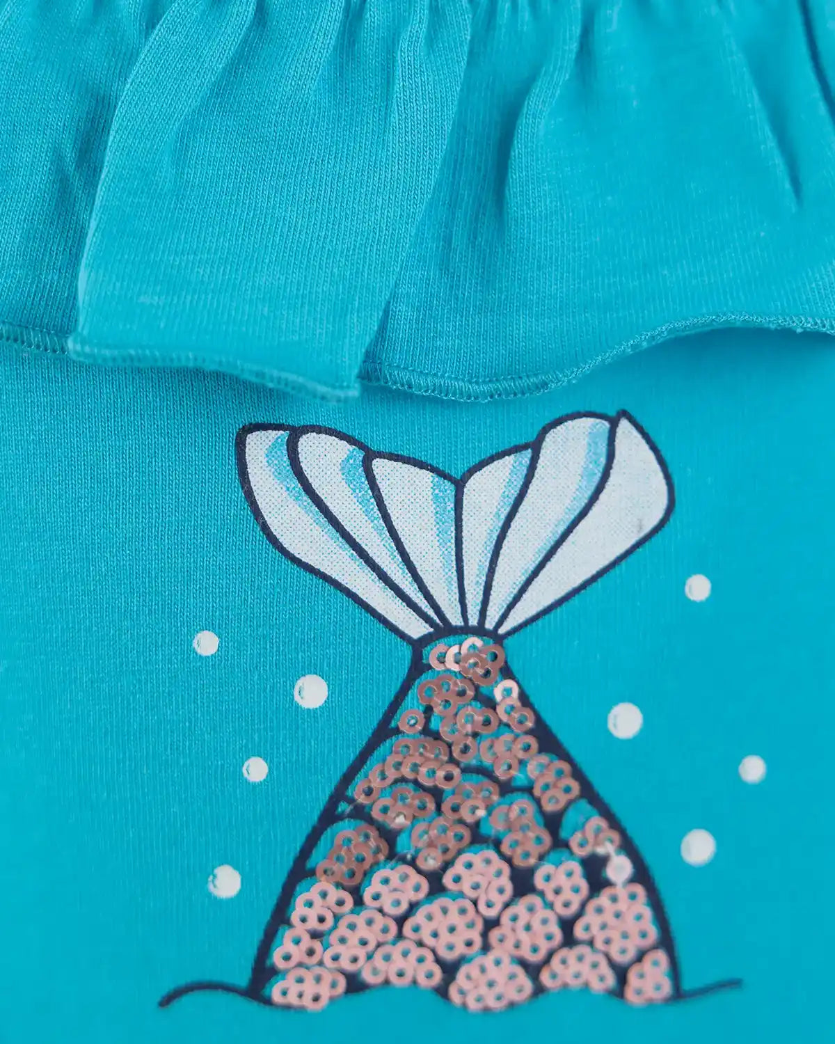 Lány rövid Jumpsuit Aqua