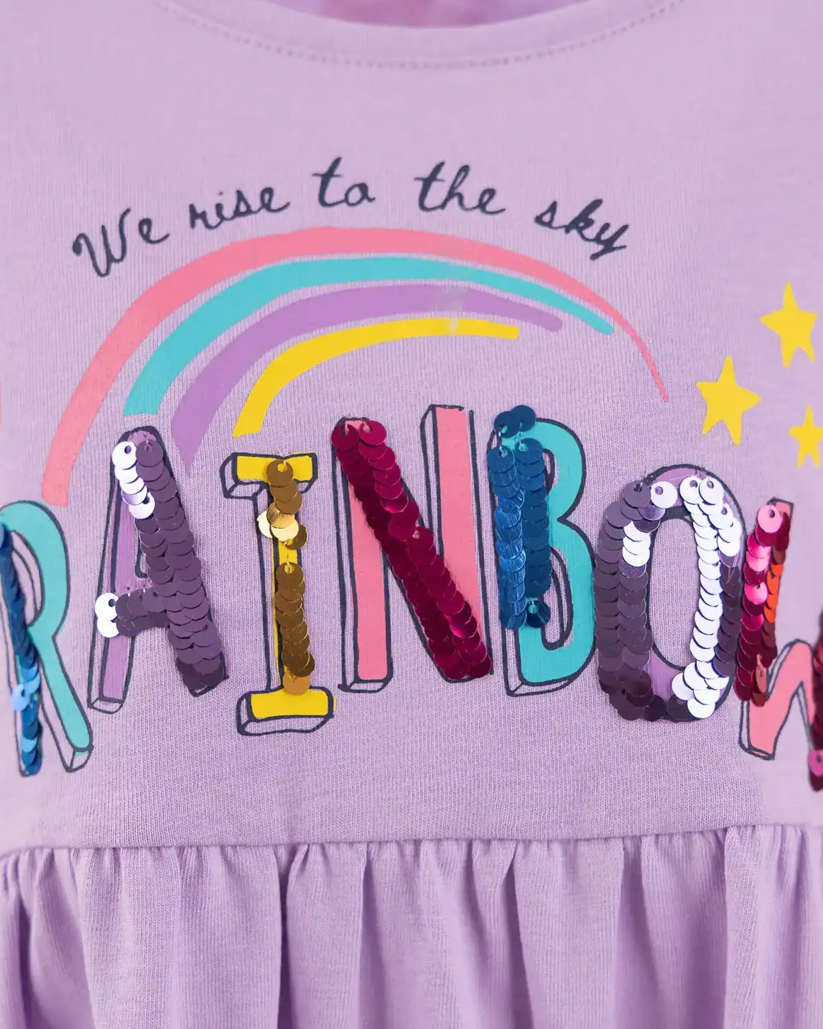 Lány ruha Purple Rainbow