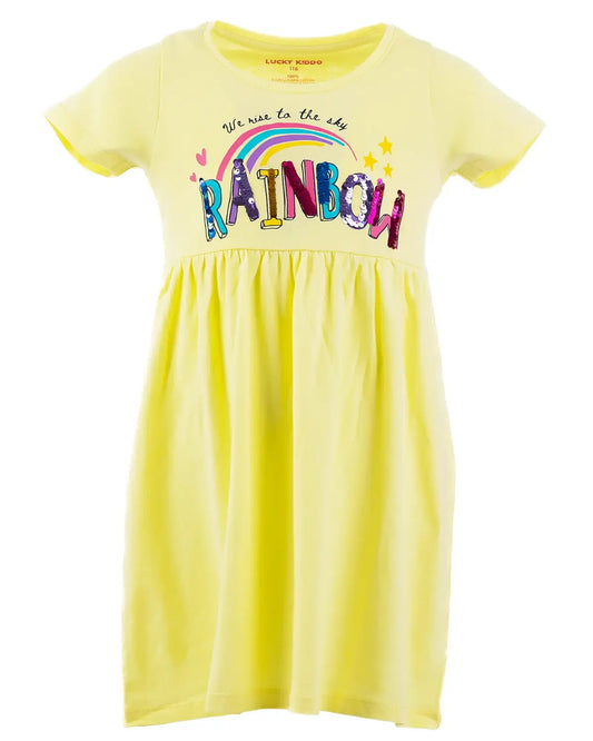 Lány ruha Yellow Rainbow