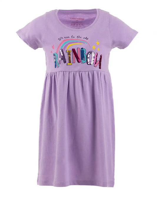 Lány ruha Purple Rainbow