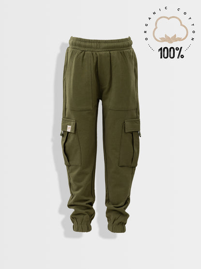 Fiú melegítő nadrágok Dark Green