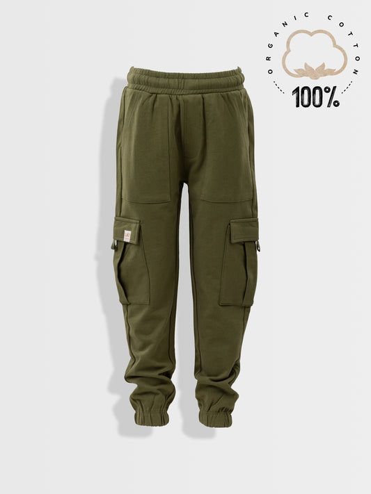 Fiú melegítő nadrágok Dark Green
