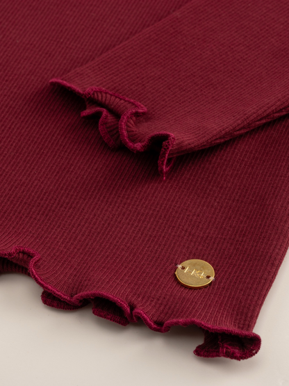 Berry Red | Hosszú ujjú póló lányoknak