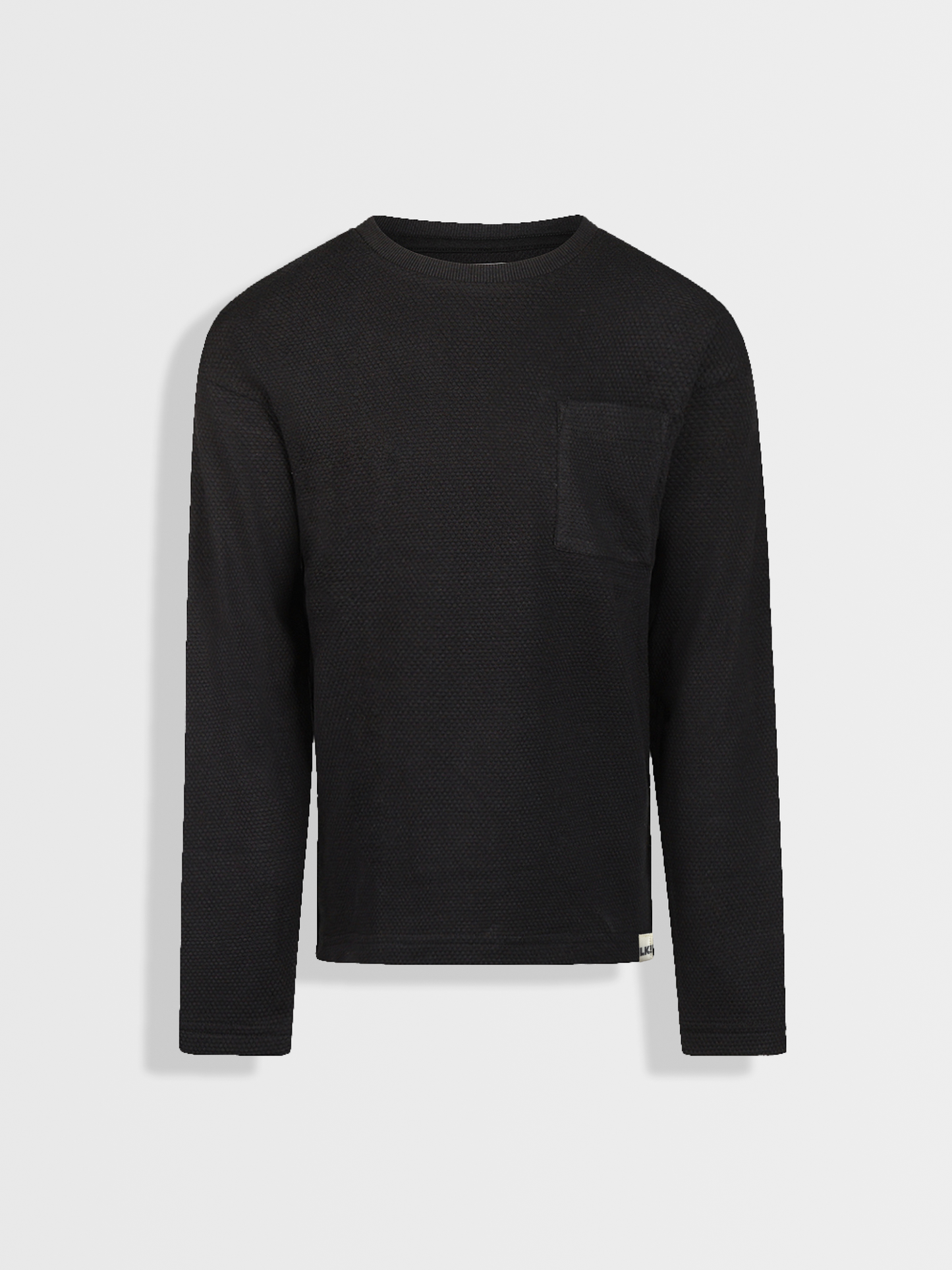 Texture Black | Hosszú ujjú póló fiúknak