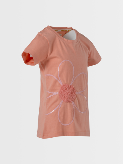 Flower Sparkle | Rövid ujjú póló lányoknak
