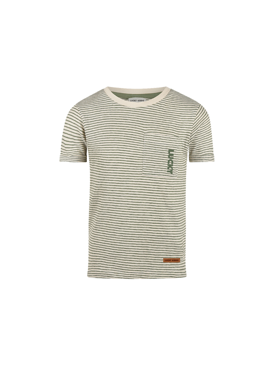 Green Stripe | Rövid ujjú póló fiúknak