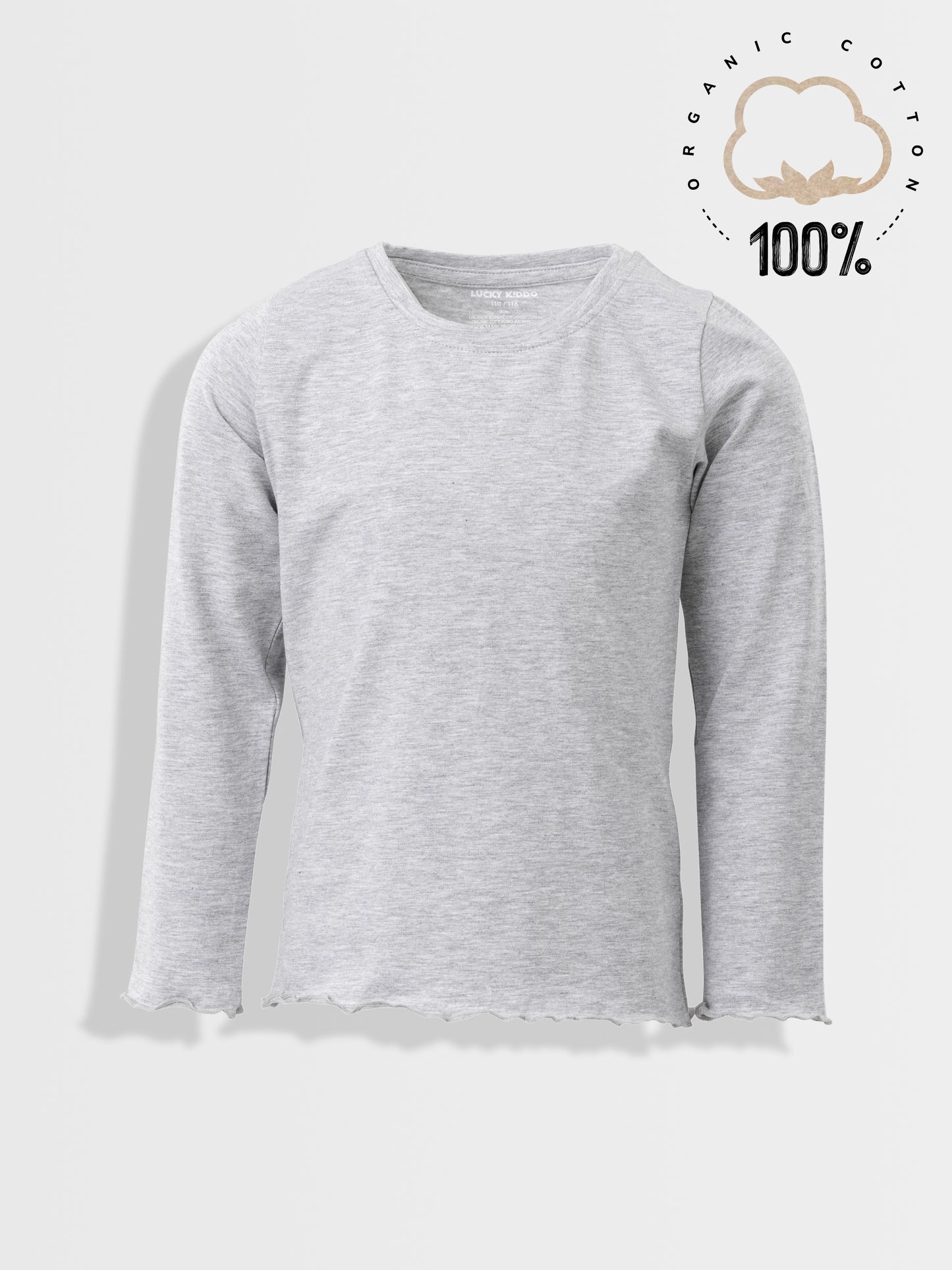 Lány hosszú ujjú póló Grey