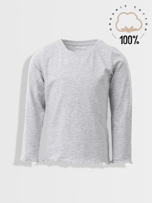 Lány hosszú ujjú póló Grey