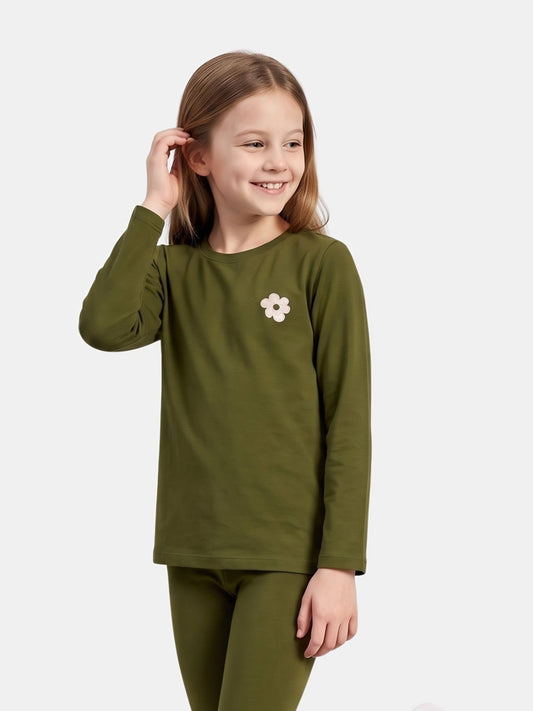 Dark Green | Hosszú ujjú póló lányoknak