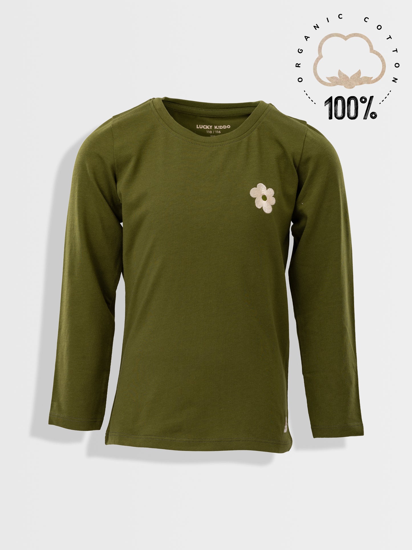 Lány hosszú ujjú póló Dark Green