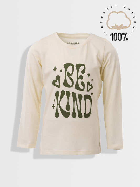 Lány hosszú ujjú póló Be kind
