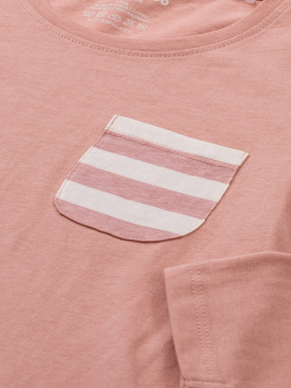 Lány hosszú ujjú póló Peach