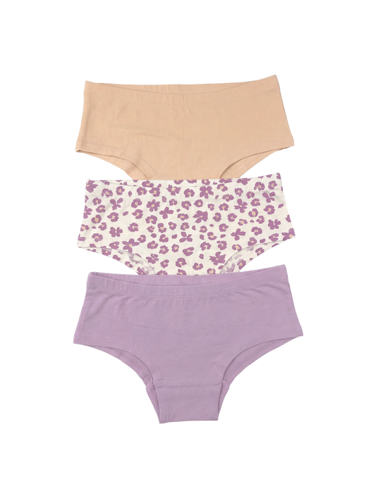Lilac Flowers | Lány hipster alsónadrág (3 db)
