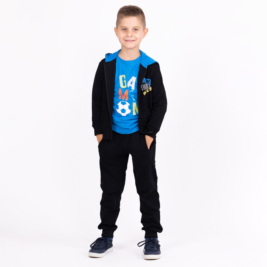 Fiú téli jogger nadrágok Black