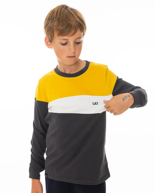 Fiú hosszú ujjú póló LK Yellow