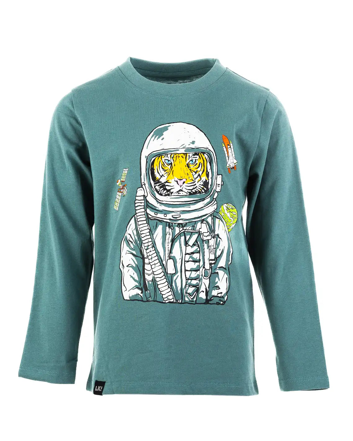 Fiú hosszú ujjú póló Space Tiger