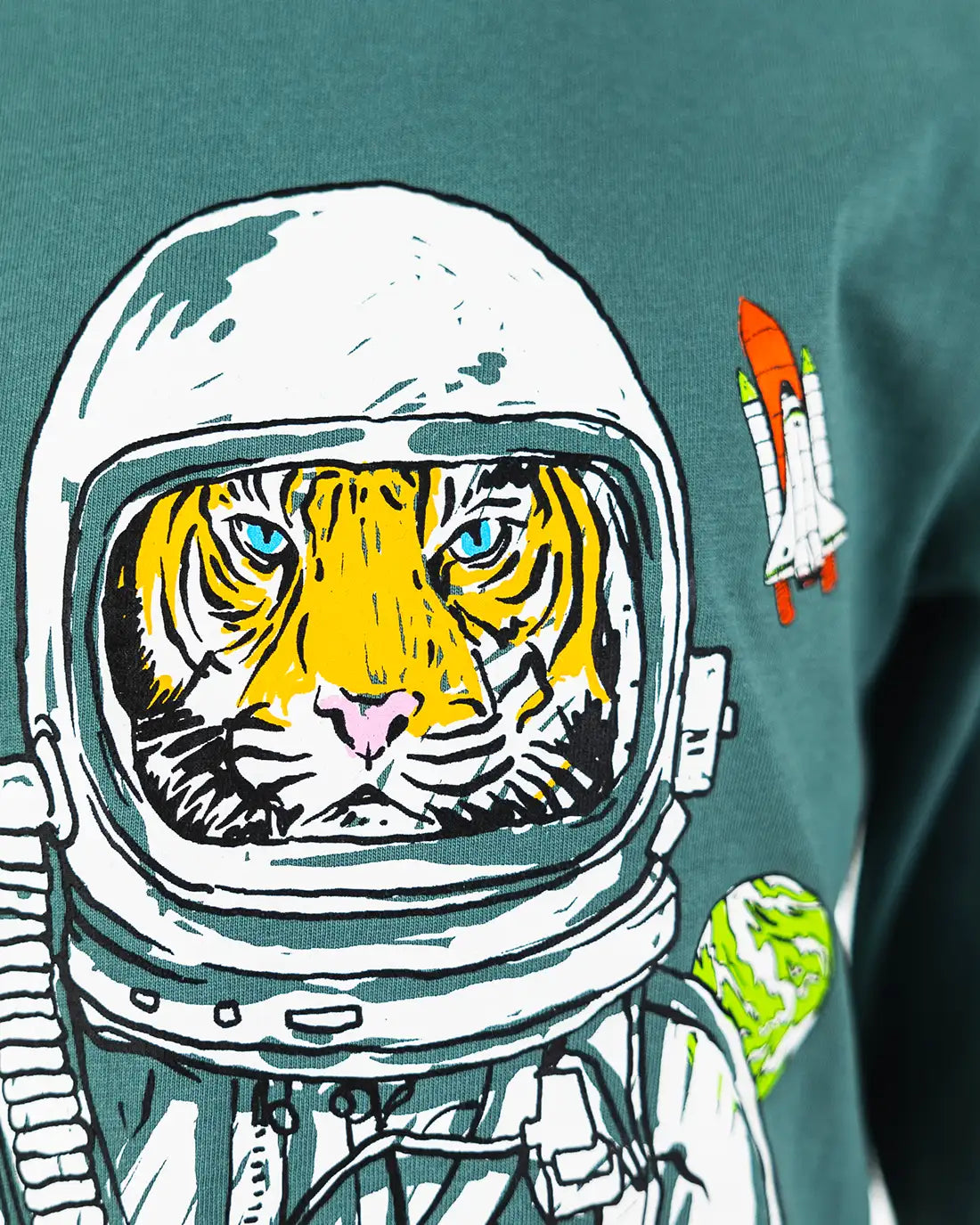 Fiú hosszú ujjú póló Space Tiger