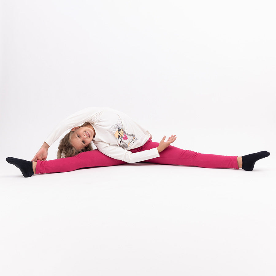 Lány Téli Leggings Cool Pink